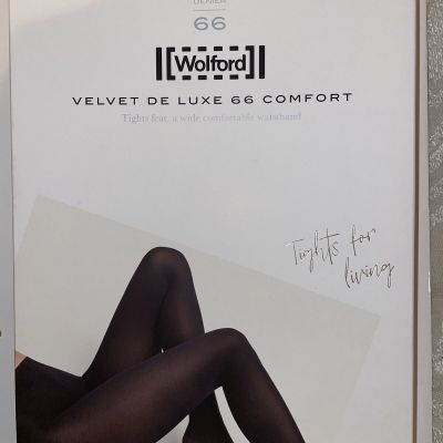 Wolford Velvet De Luxe 66 Comfort Tights Color: Hunter Extra Small 14775